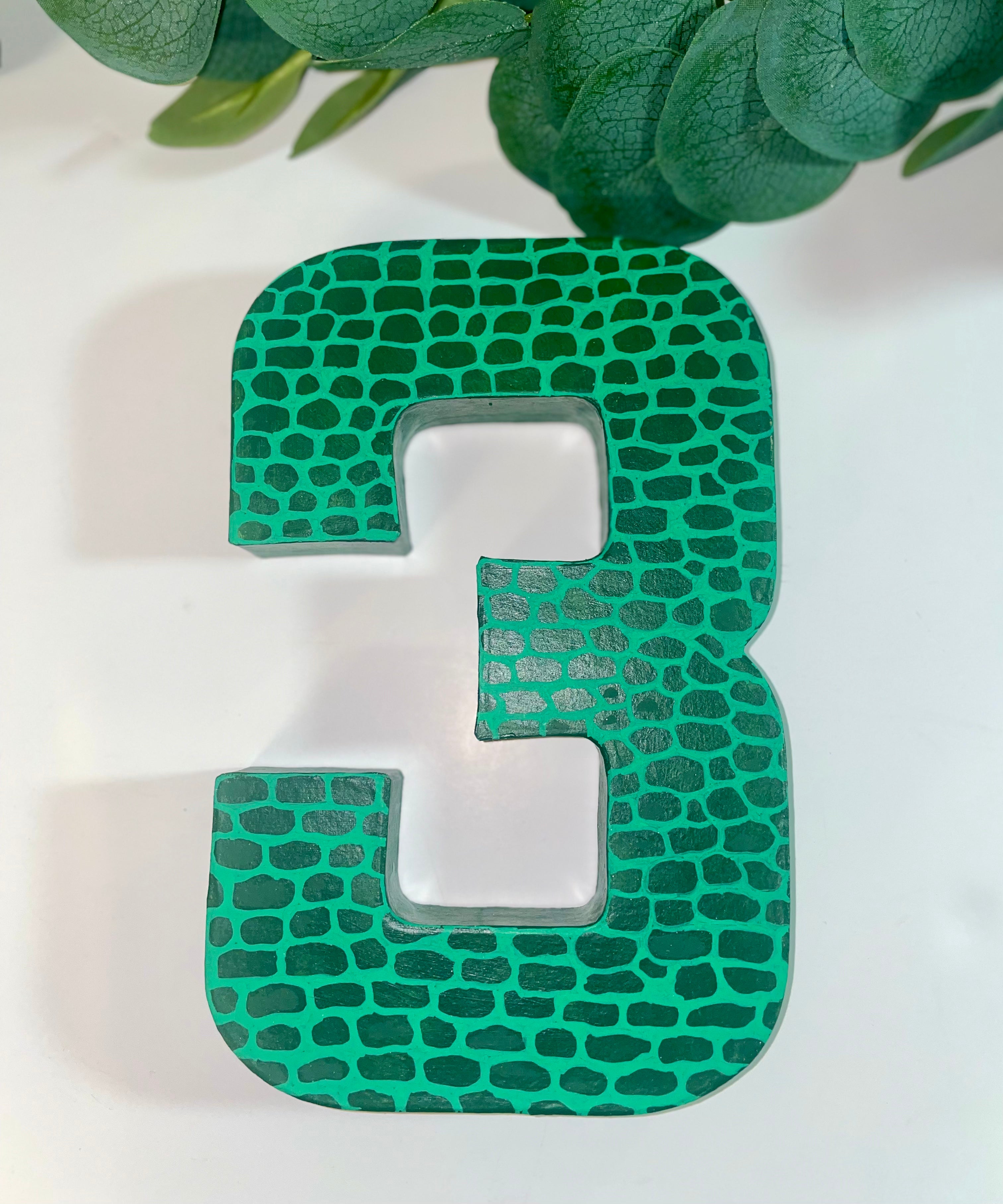 Reptile Birthday Age Number Prop