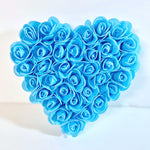 Load image into Gallery viewer, Blue Flower Heart Ornament - KLC Creation
