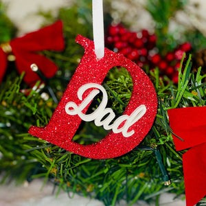 Dad Christmas Name Ornament - KLC Creation