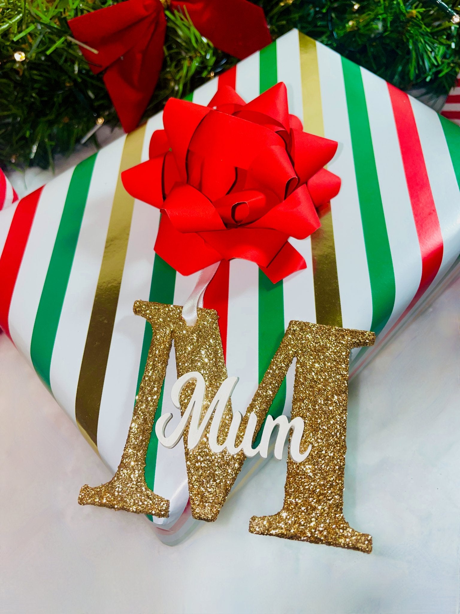 Dad Christmas Name Ornament - KLC Creation