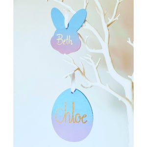 Easter Bunny Name Tree Decoration - KLC Creation