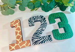 Giraffe Birthday Age Number Prop - KLC Creation