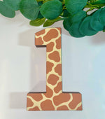 Load image into Gallery viewer, Giraffe Birthday Age Number Prop - KLC Creation
