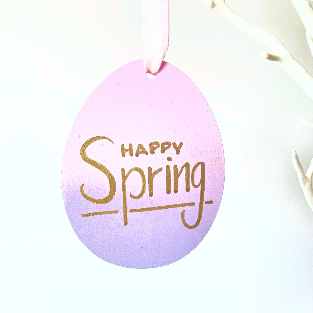 Happy Spring Easter Egg Tree Decoration - KLC Creation