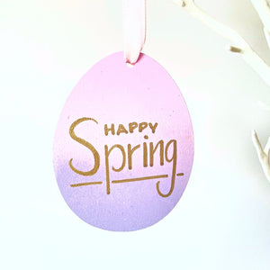 Happy Spring Easter Egg Tree Decoration - KLC Creation
