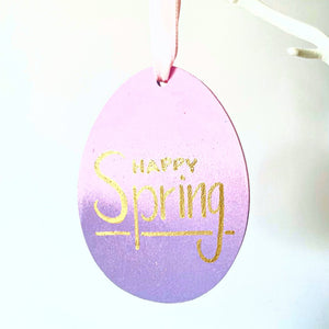 Happy Spring Easter Egg Tree Decoration - KLC Creation