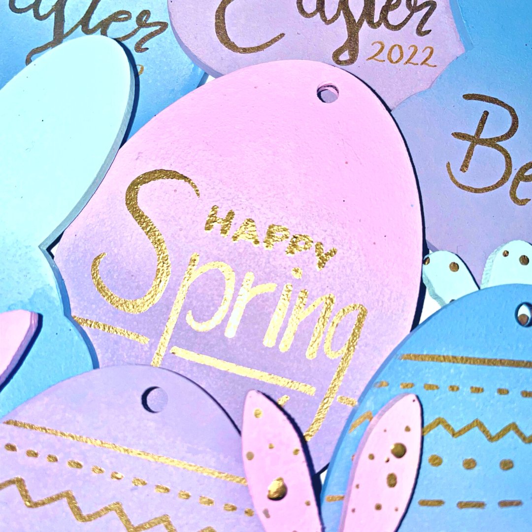 Happy Spring Easter Egg Tree Decoration - KLC Creation
