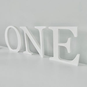 Large Freestanding White ONE - KLC Creation