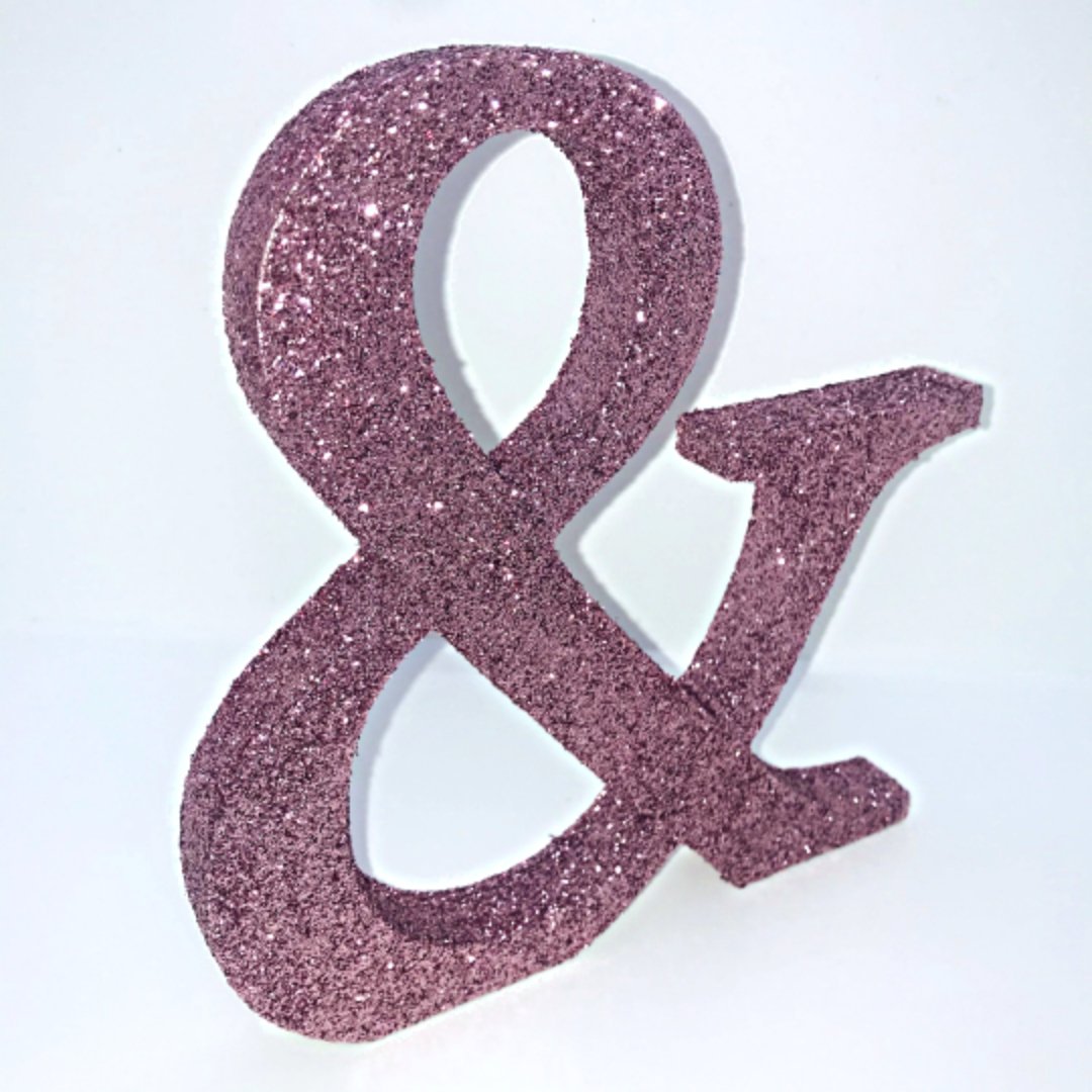 Large Silver Glitter Letter - KLC Creation