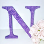 Load image into Gallery viewer, Large Silver Glitter Letter - KLC Creation
