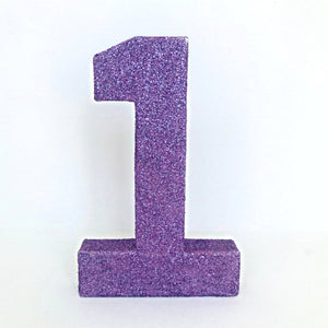 Navy Blue Glitter Number 1 Birthday Age Prop - KLC Creation