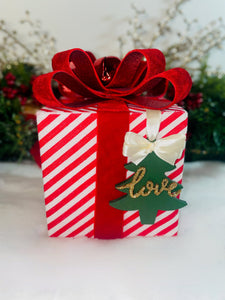 Red & Gold Love Christmas Ornament Set - KLC Creation