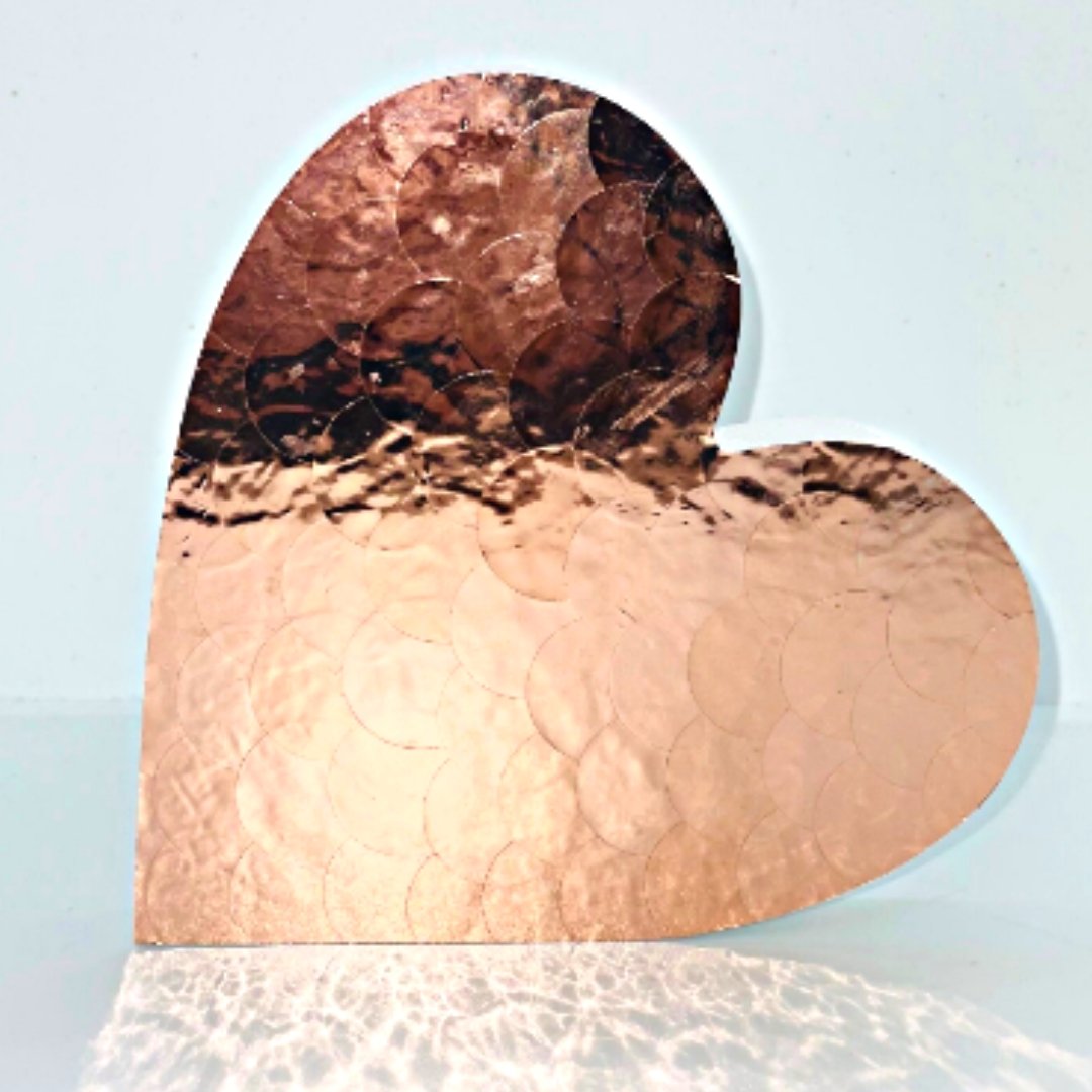 Rose Gold Freestanding Heart - KLC Creation