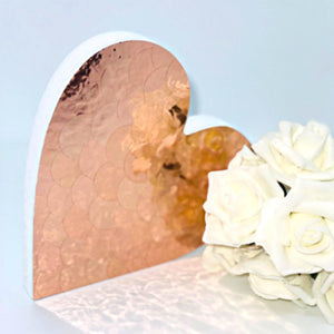 Rose Gold Freestanding Heart - KLC Creation