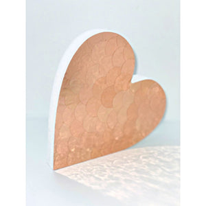 Rose Gold Freestanding Heart - KLC Creation