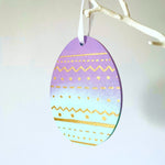 Load image into Gallery viewer, Set of 2 Patterned Easter Egg Tree Decorations - KLC Creation

