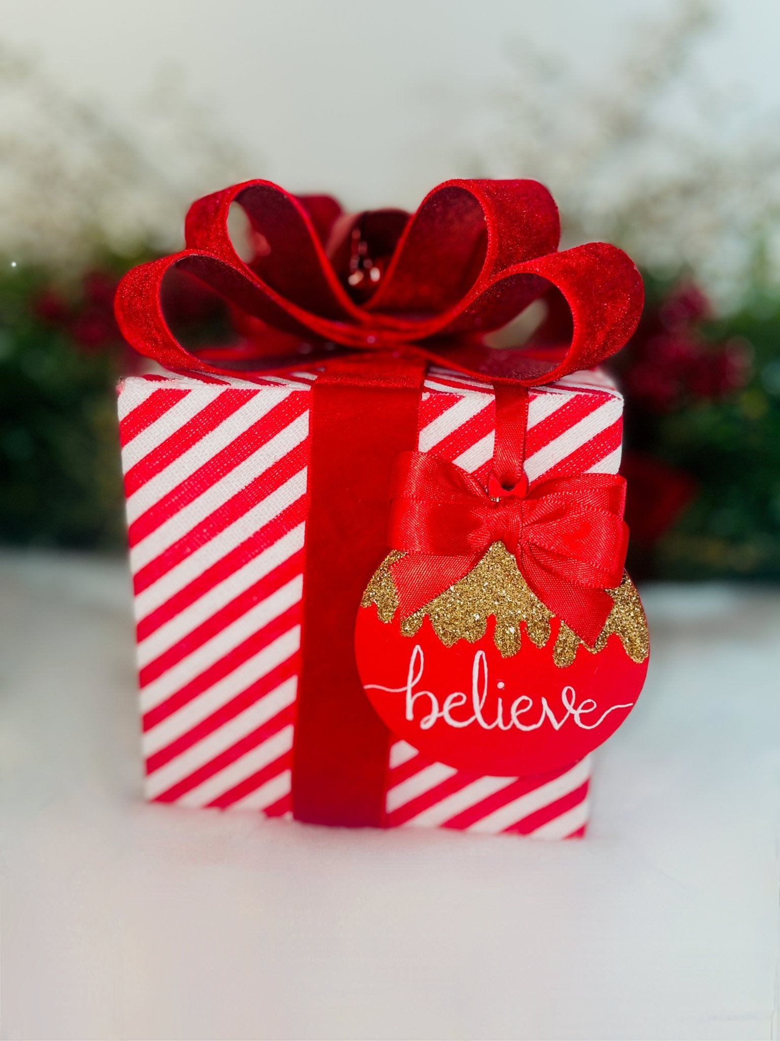 Set of Believe Christmas Bauble Decorations - KLC Creation