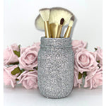 Load image into Gallery viewer, Silver Glitter Mason Jar - KLC Creation
