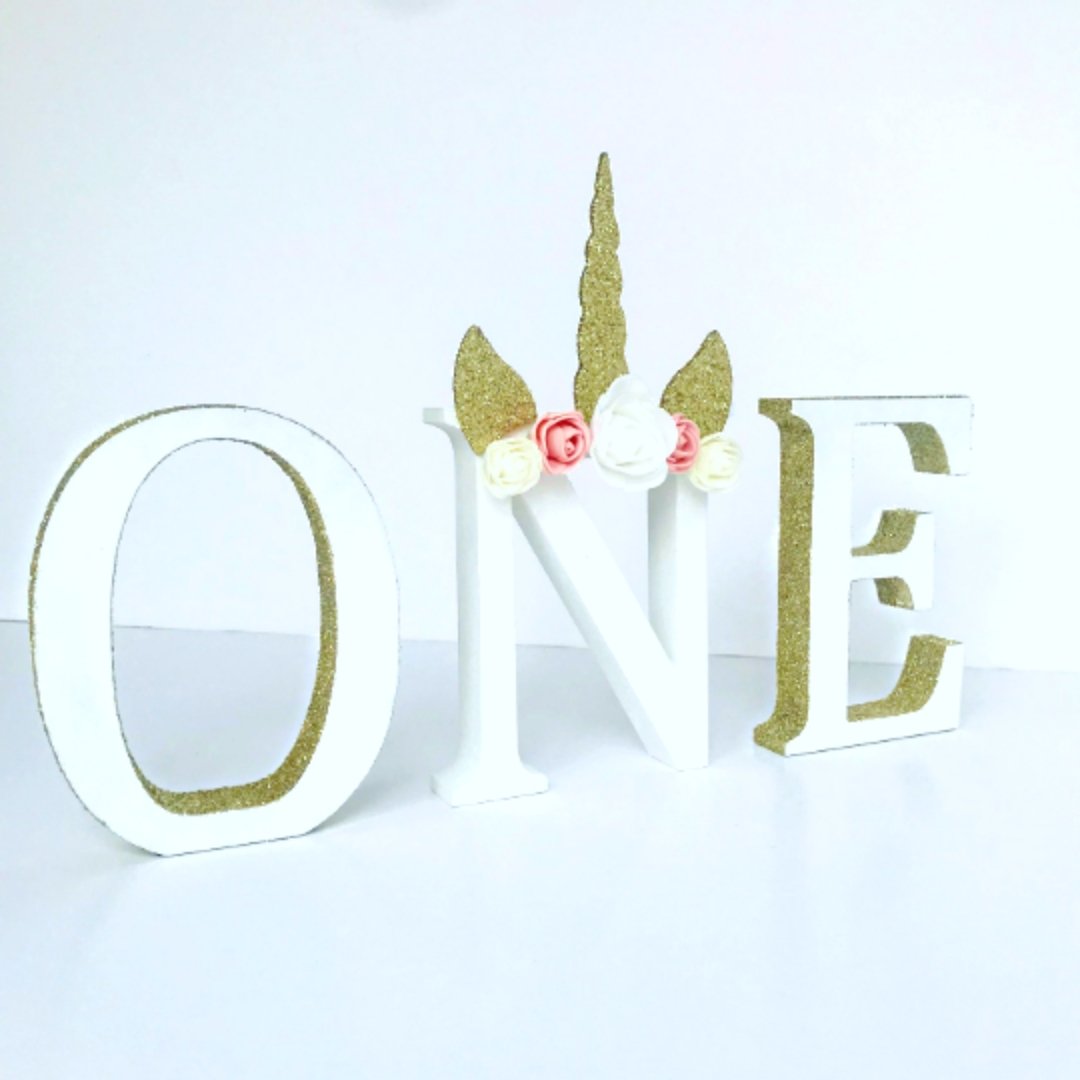 Unicorn One Freestanding Letters - KLC Creation